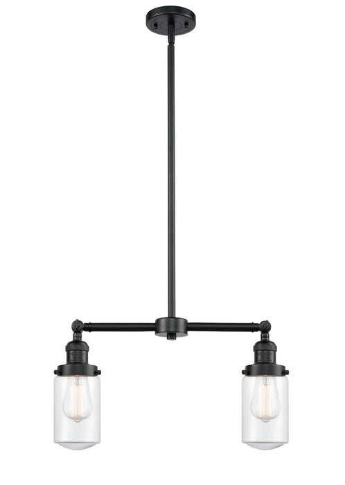 Innovations 209-OB-G312 Two Light Island Pendant, Oil Rubbed Bronze