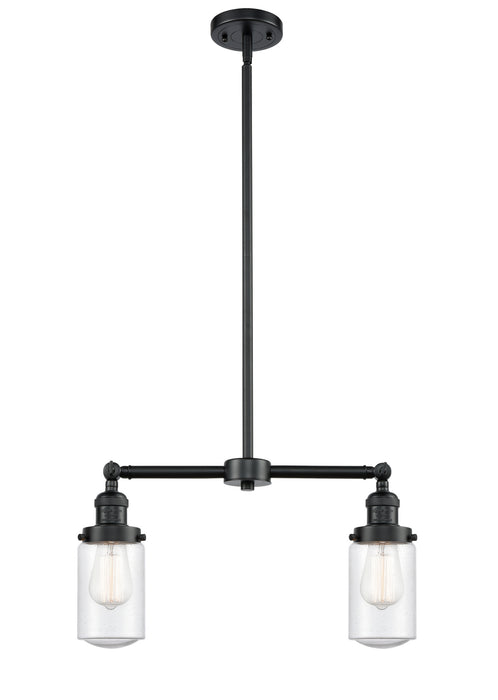 Innovations 209-OB-G314 Two Light Island Pendant, Oil Rubbed Bronze
