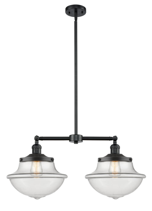 Innovations 209-OB-G542 Two Light Island Pendant, Oil Rubbed Bronze