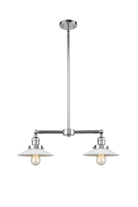 Innovations 209-PC-G1 Two Light Island Pendant, Polished Chrome