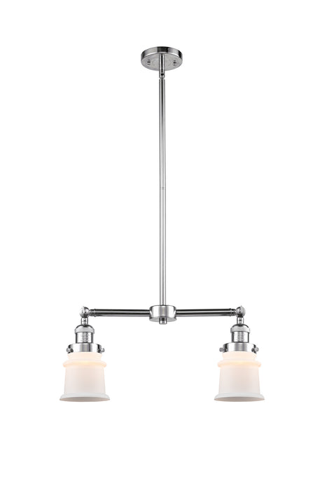 Innovations 209-PC-G181S Two Light Island Pendant, Polished Chrome