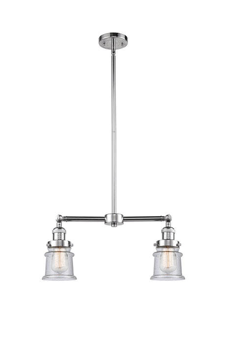 Innovations 209-PC-G184S Two Light Island Pendant, Polished Chrome