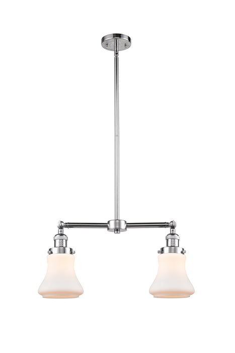 Innovations 209-PC-G191 Two Light Island Pendant, Polished Chrome
