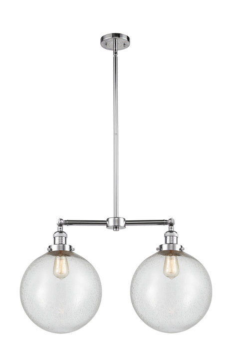 Innovations 209-PC-G204-12 Two Light Island Pendant, Polished Chrome