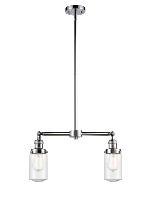 Innovations 209-PC-G314 Two Light Island Pendant, Polished Chrome