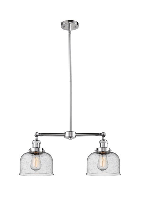 Innovations 209-PC-G74 Two Light Island Pendant, Polished Chrome
