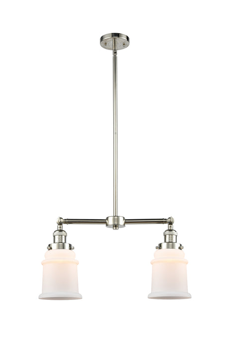 Innovations 209-PN-G181 Two Light Island Pendant, Polished Nickel
