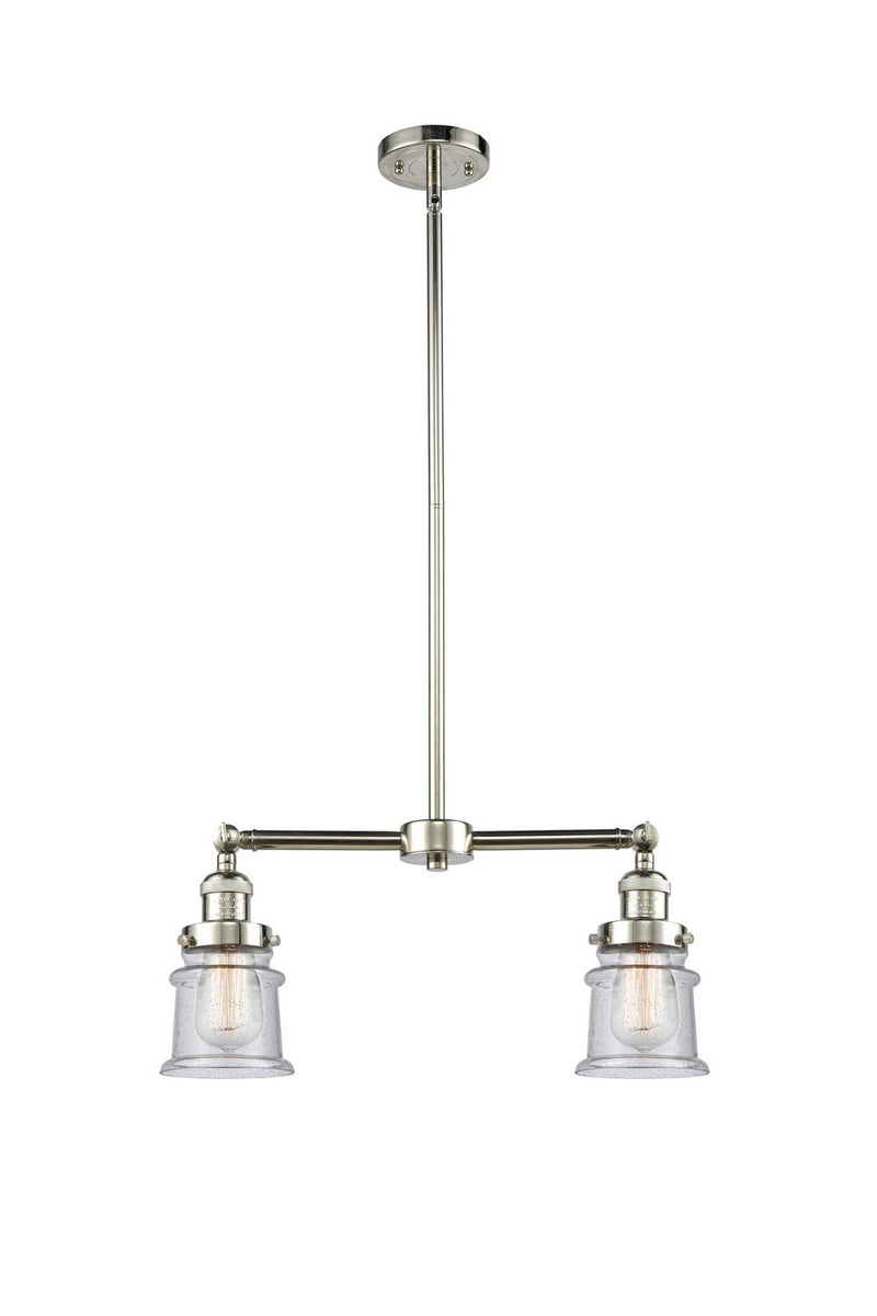 Innovations 209-PN-G184S-LED LED Island Pendant, Polished Nickel