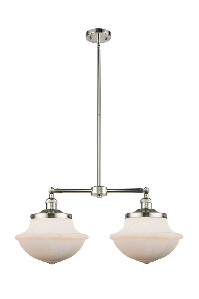 Innovations 209-PN-G541 Two Light Island Pendant, Polished Nickel
