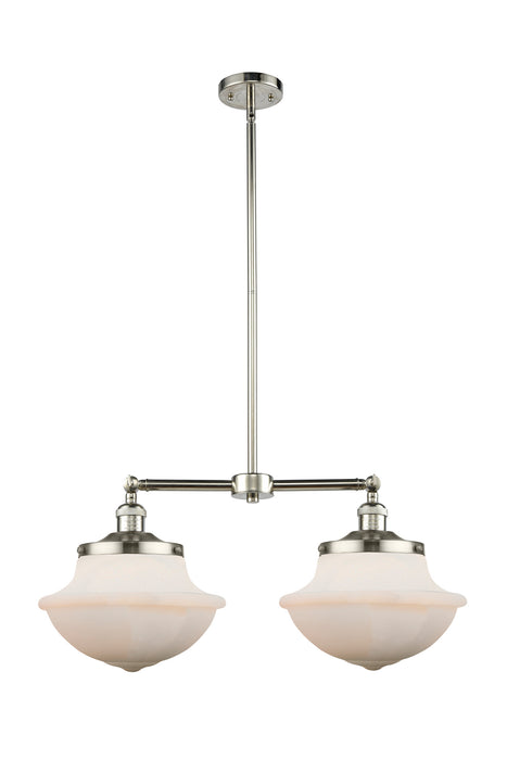 Innovations 209-PN-G541 Two Light Island Pendant, Polished Nickel