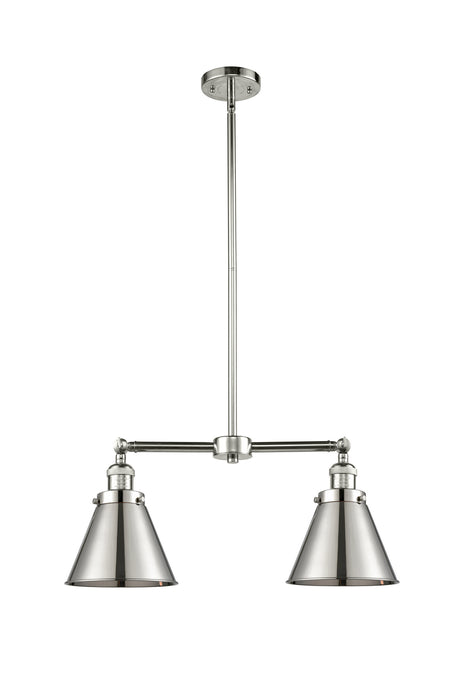 Innovations 209-PN-M13-PN Two Light Island Pendant, Polished Nickel