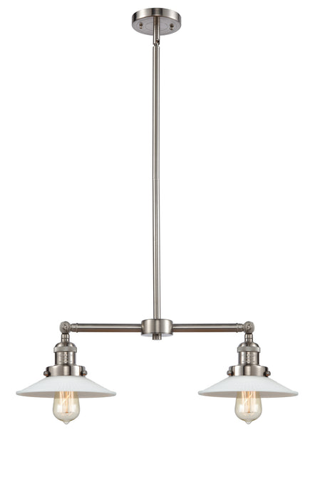 Innovations 209-SN-G1 Two Light Island Pendant, Brushed Satin Nickel