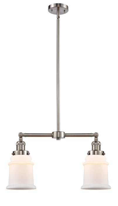 Innovations 209-SN-G181 Two Light Island Pendant, Brushed Satin Nickel