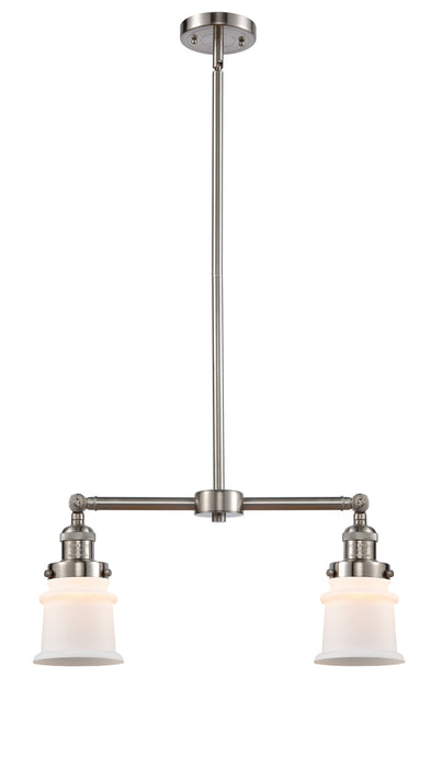 Innovations 209-SN-G181S Two Light Island Pendant, Brushed Satin Nickel