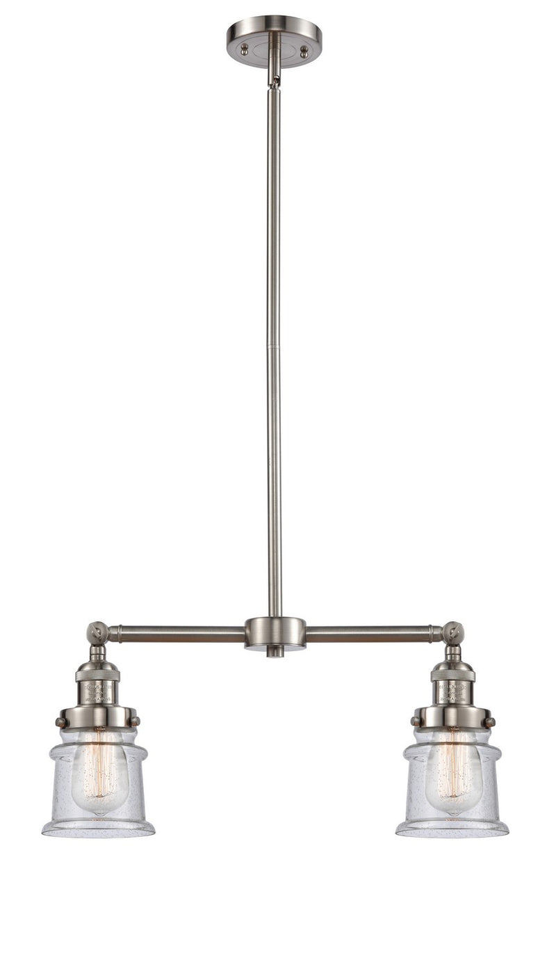 Innovations 209-SN-G184S-LED LED Island Pendant, Brushed Satin Nickel