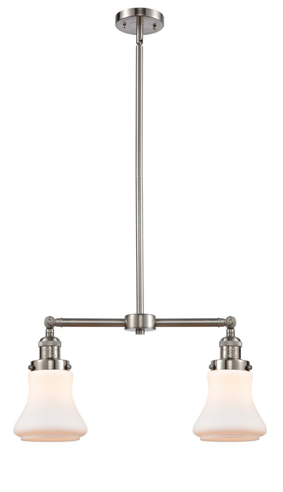Innovations 209-SN-G191-LED LED Island Pendant, Brushed Satin Nickel