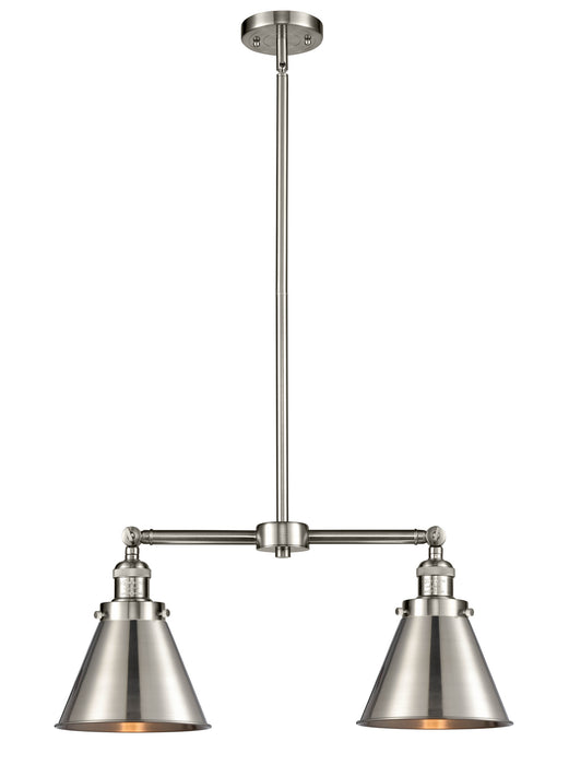 Innovations 209-SN-M13-SN Two Light Island Pendant, Brushed Satin Nickel