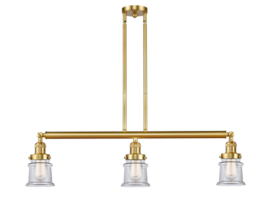 Innovations 213-SG-G182S Three Light Island Pendant, Satin Gold