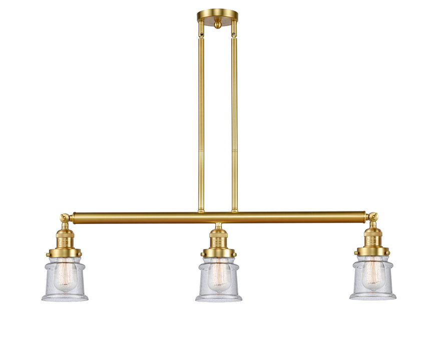 Innovations 213-SG-G184S Three Light Island Pendant, Satin Gold