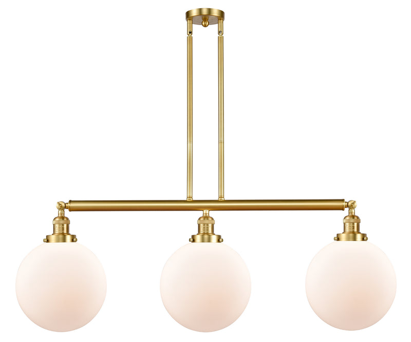 Innovations 213-SG-G201-10 Three Light Island Pendant, Satin Gold