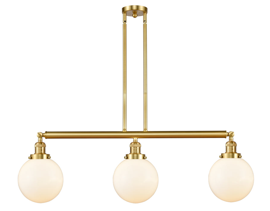 Innovations 213-SG-G201-8 Three Light Island Pendant, Satin Gold