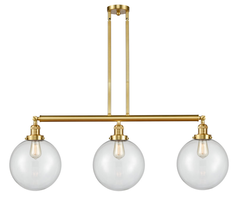 Innovations 213-SG-G202-10 Three Light Island Pendant, Satin Gold