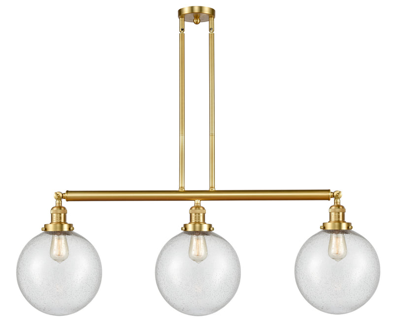 Innovations 213-SG-G204-10 Three Light Island Pendant, Satin Gold