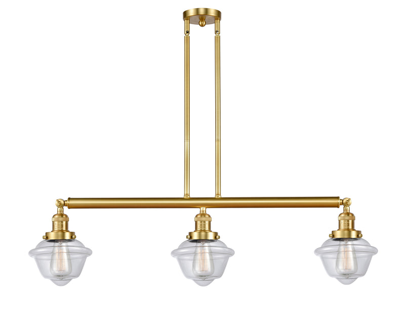 Innovations 213-SG-G532 Three Light Island Pendant, Satin Gold