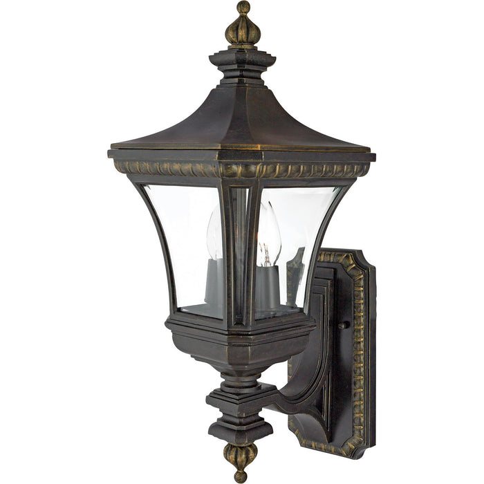 Quoizel DE8959IB Two Light Outdoor Wall Lantern, Imperial Bronze