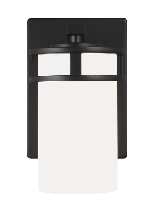 Generation Lighting 4121601EN3-112 One Light Wall / Bath Sconce, Midnight Black