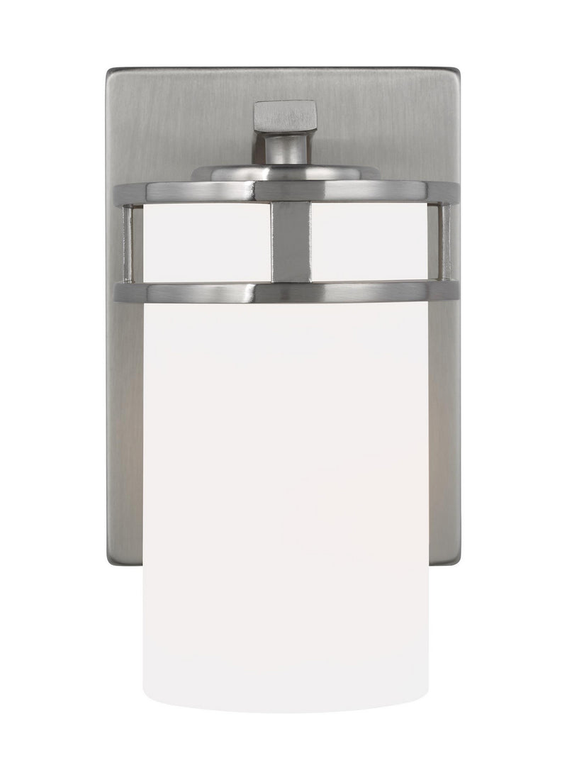 Generation Lighting 4121601EN3-962 One Light Wall / Bath Sconce, Brushed Nickel