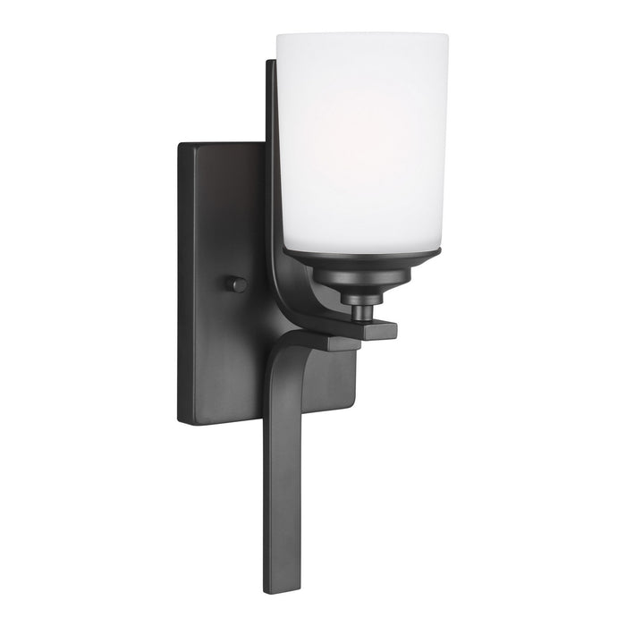 Generation Lighting 4130701-112 One Light Wall / Bath Sconce, Midnight Black