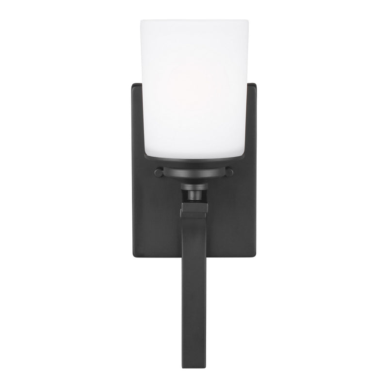 Generation Lighting 4130701-112 One Light Wall / Bath Sconce, Midnight Black