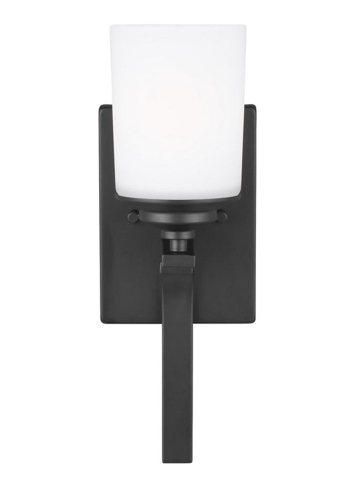 Generation Lighting 4130701EN3-112 One Light Wall / Bath Sconce, Midnight Black