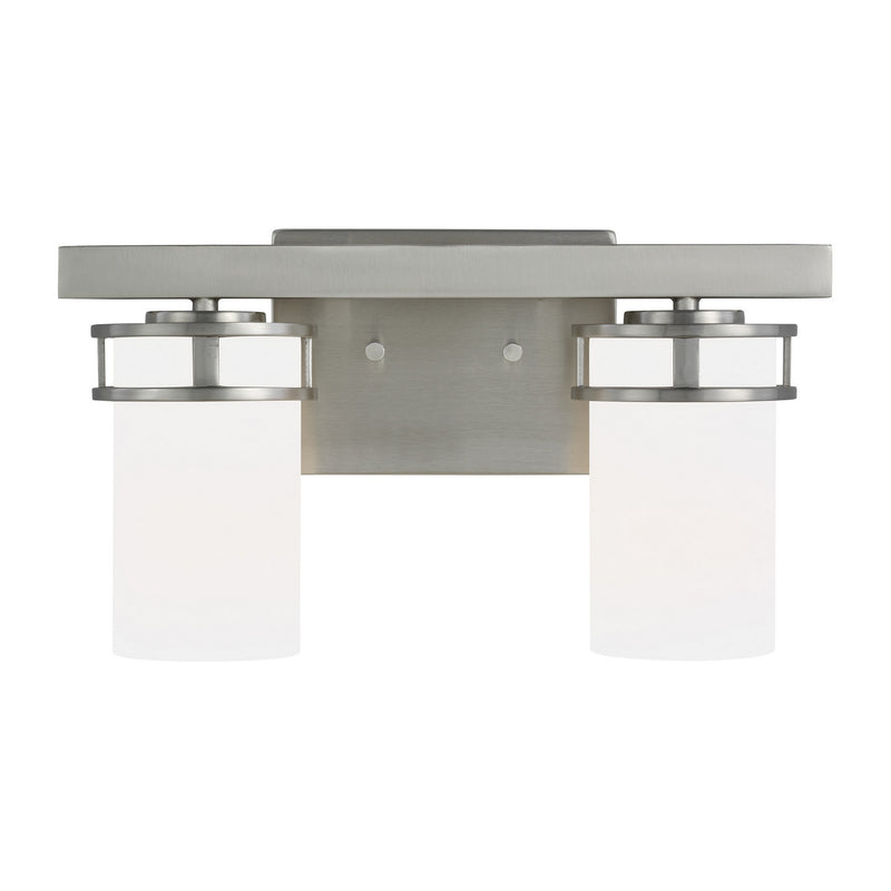 Generation Lighting 4421602-962 Two Light Wall / Bath, Brushed Nickel