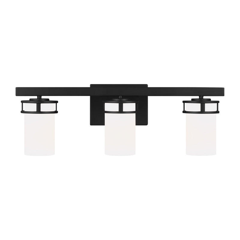 Generation Lighting 4421603-112 Three Light Wall / Bath, Midnight Black