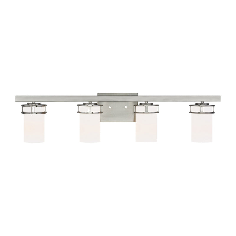 Generation Lighting 4421604-962 Four Light Wall / Bath, Brushed Nickel