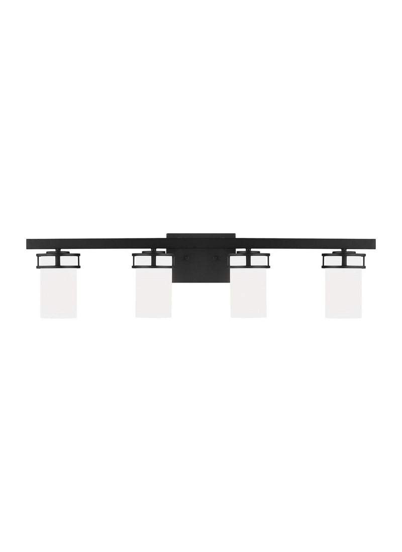 Generation Lighting 4421604EN3-112 Four Light Wall / Bath, Midnight Black