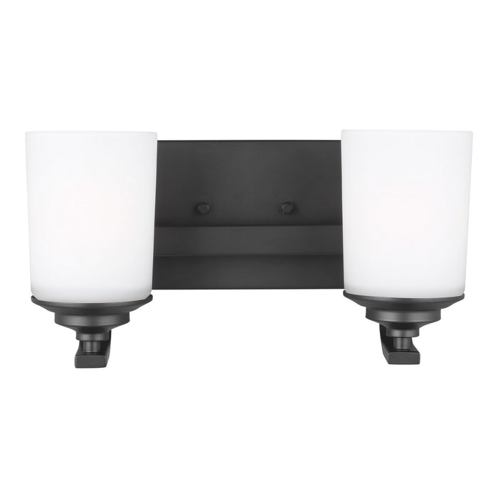 Generation Lighting 4430702-112 Two Light Wall / Bath, Midnight Black