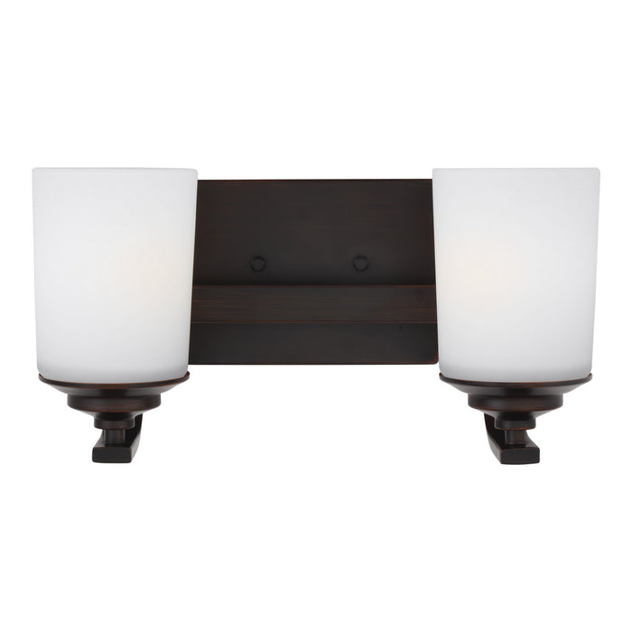 Generation Lighting 4430702-710 Two Light Wall / Bath, Bronze
