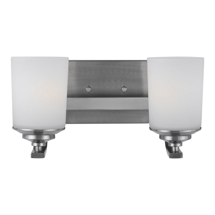 Generation Lighting 4430702-962 Two Light Wall / Bath, Brushed Nickel