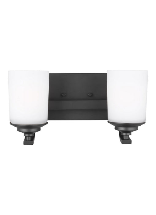 Generation Lighting 4430702EN3-112 Two Light Wall / Bath, Midnight Black