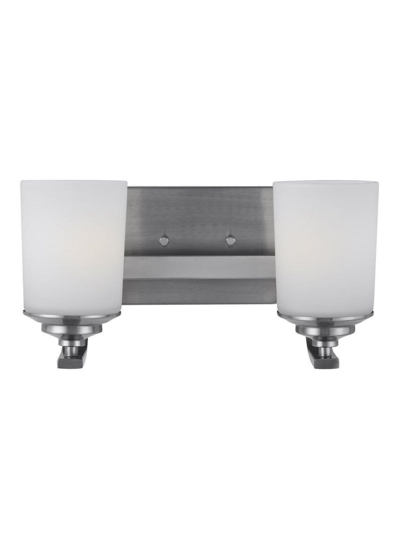 Generation Lighting 4430702EN3-962 Two Light Wall / Bath, Brushed Nickel