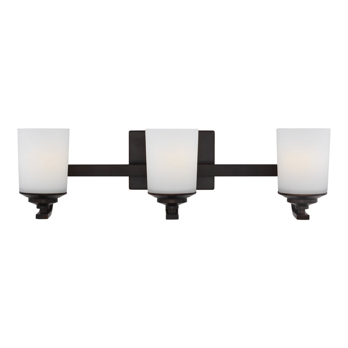 Generation Lighting 4430703-710 Three Light Wall / Bath, Bronze