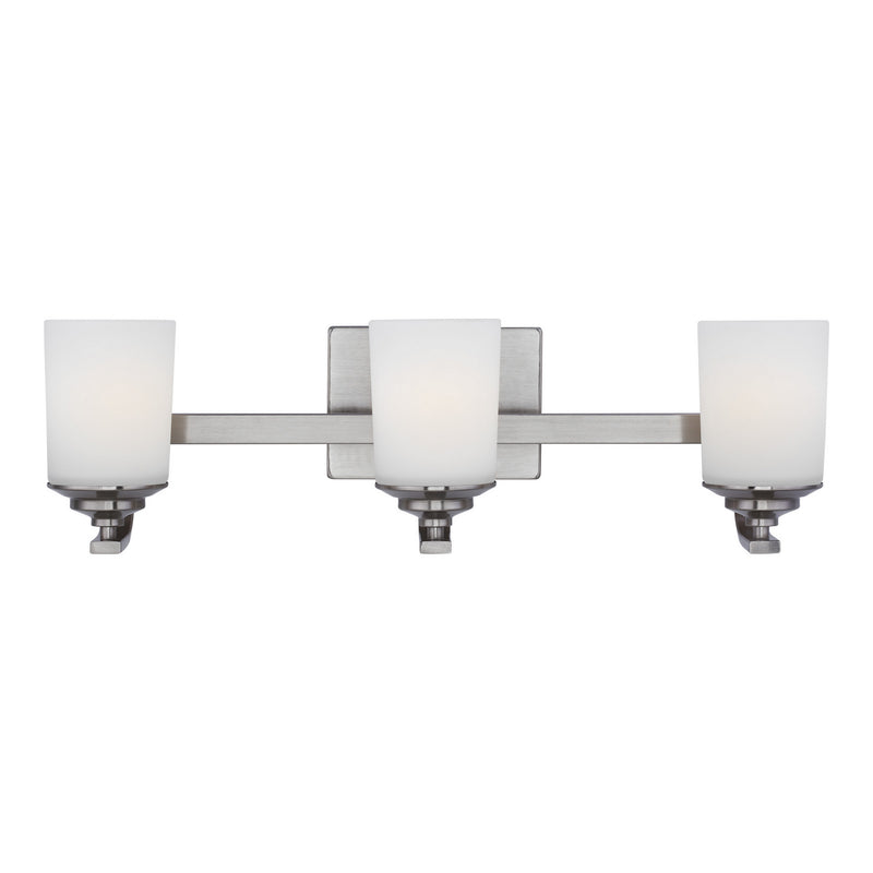 Generation Lighting 4430703-962 Three Light Wall / Bath, Brushed Nickel
