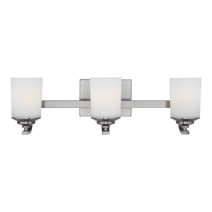 Generation Lighting 4430703-962 Three Light Wall / Bath, Brushed Nickel