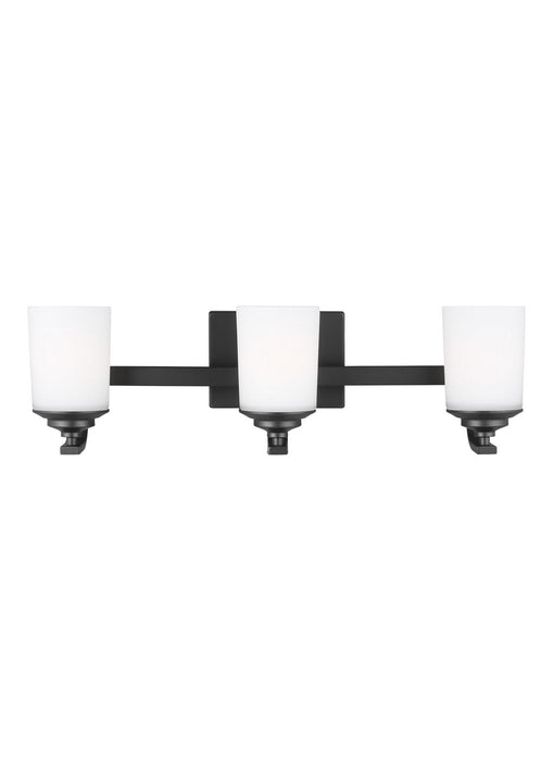 Generation Lighting 4430703EN3-112 Three Light Wall / Bath, Midnight Black