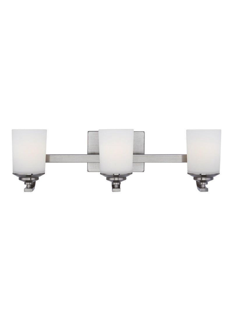 Generation Lighting 4430703EN3-962 Three Light Wall / Bath, Brushed Nickel