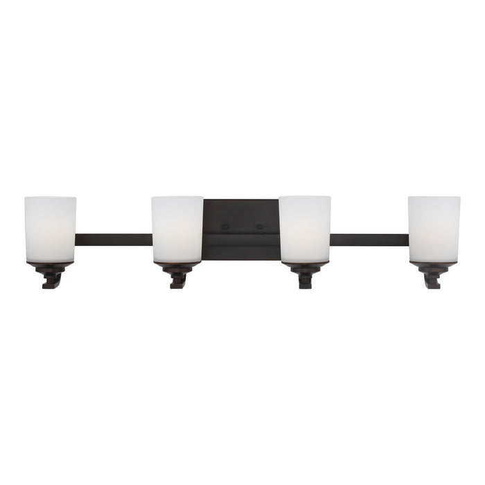 Generation Lighting 4430704-710 Four Light Wall / Bath, Bronze
