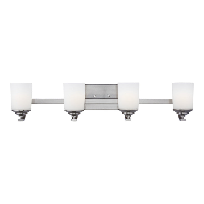 Generation Lighting 4430704-962 Four Light Wall / Bath, Brushed Nickel